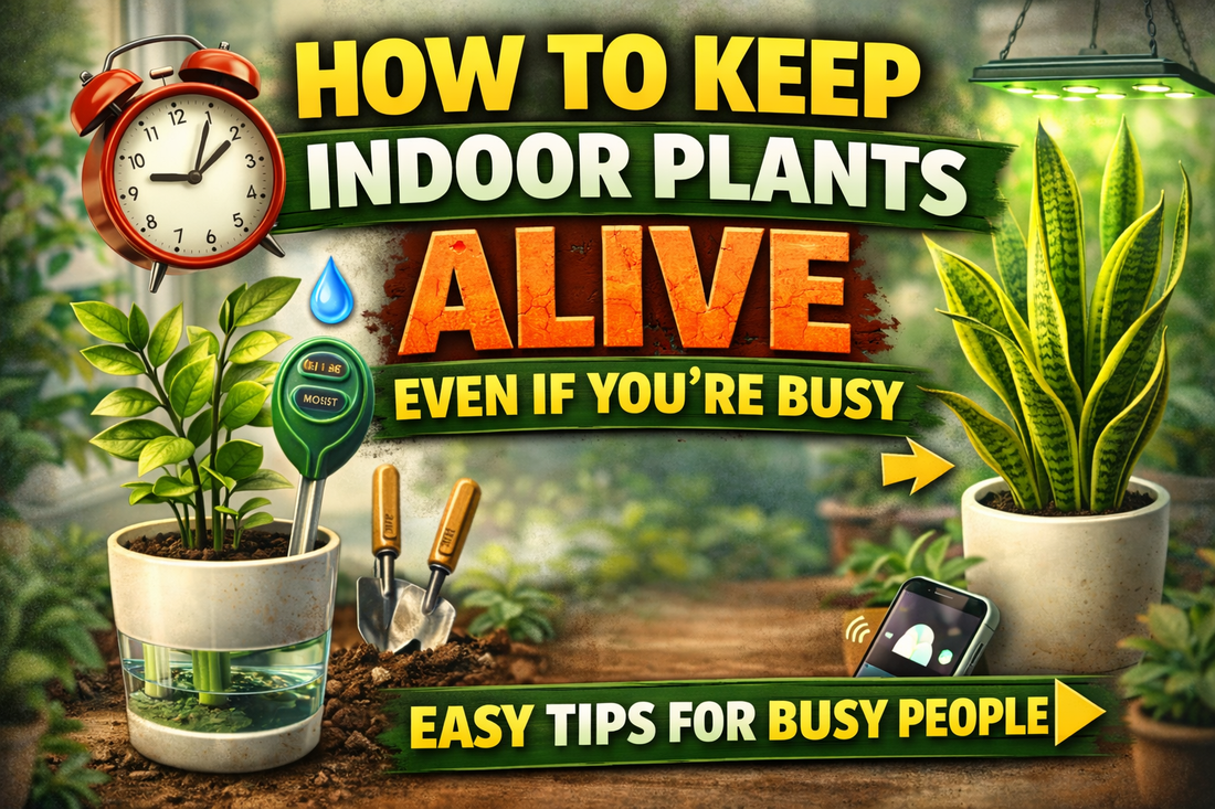 How to Keep Indoor Plants Alive Even If You’re Busy