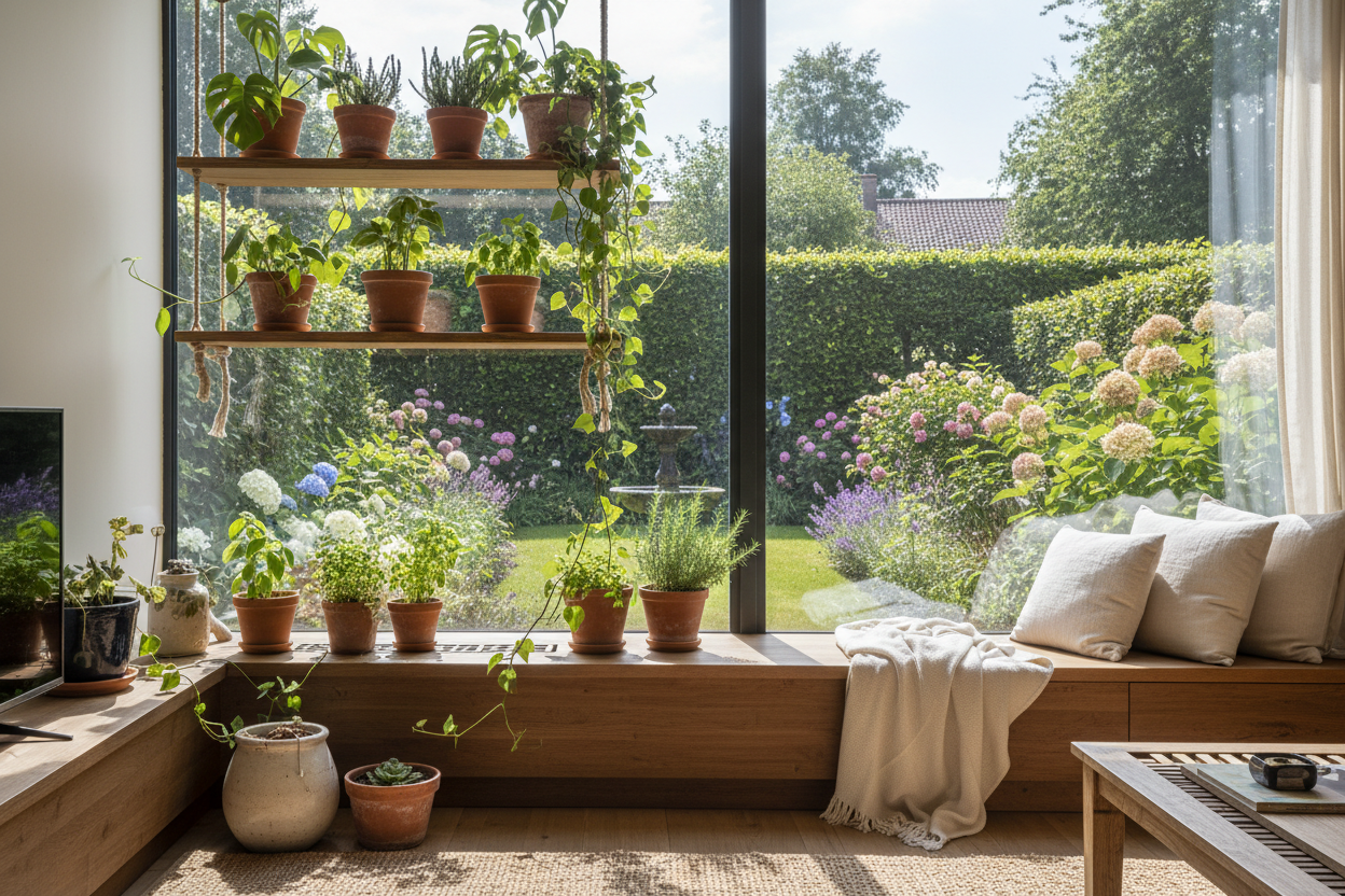 Welcome to NESTLY, where garden and home come together in quiet balance. We’re delighted to have you here and grateful to be part of the spaces you care for most. (make it real photo)